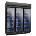 Szafa chłodnicza 3-drzwiowa przeszklona LODO1180-BLACK Resto Quality czarna drzwi skrzydłowe 1650x631x2000 mm 1181L.