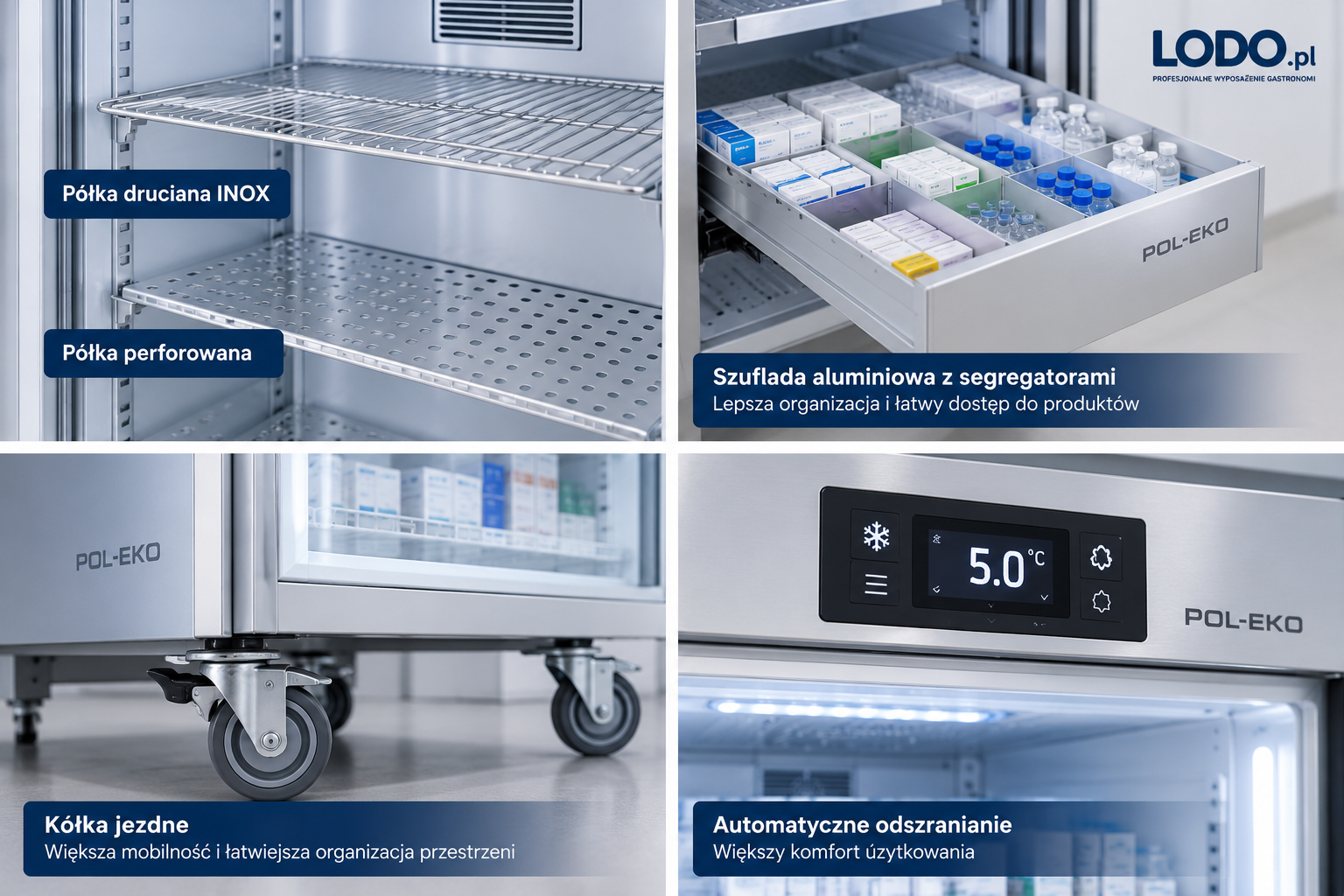 Akcesoria do szaf farmaceutycznych POL-EKO | Lodo.pl