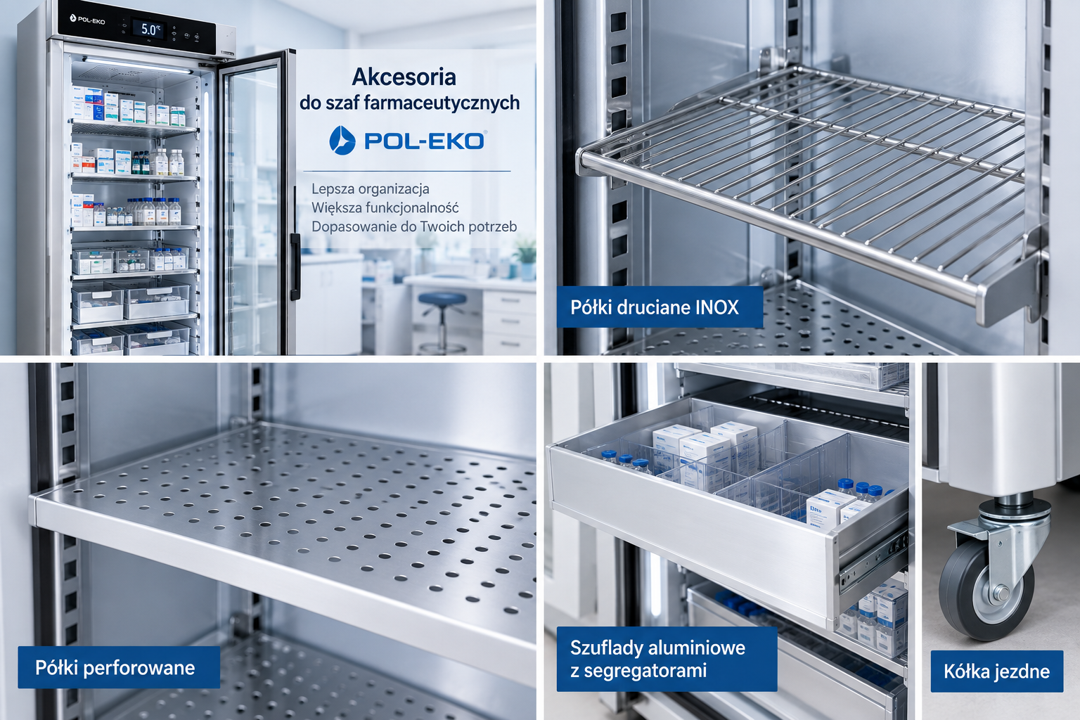 Akcesoria do szaf farmaceutycznych POL-EKO | Lodo.pl