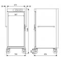 WÓZEK BANKIETOWY GRZEWCZY CCB-20 799x876x1640 TEMP.+30-+90C