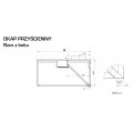 OKAP PRZYŚCIENNY TRAPEZOWY Z ŁAPACZAMI TŁUSZCZU 1200x1000x450