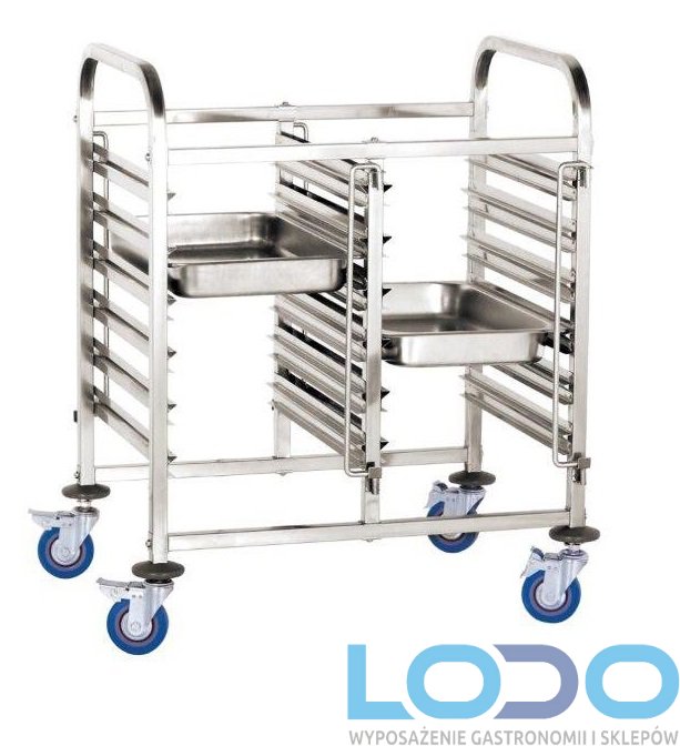 WÓZEK DO TRANSPORTU POJEMNIKÓW PODWÓJNY HENDI 12xGN 1/1