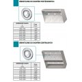 OKAP CENTRALNY TRAPEZOWY Z ŁAPACZAMI  TŁUSZCZU 1000x2200x450mm