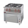 KUCHNIA GAZOWA Z PIEKARNIKIEM GAZOWYM KROMET 700.KG-4/PG-1 wym.800x700x900mm