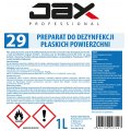 PREPARAT DO DEZYNFEKCJI PŁASKICH POWIERZCHNI  JAX PROFESSIONAL 1l