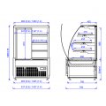 WITRYNA CUKIERNICZA MAWI EPICA 0.9 wym.937x790x1400mm