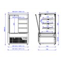 WITRYNA CUKIERNICZA MAWI SONATA  0.9 wym.937x790x1400mm