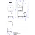 ZMYWARKA KAPTUROWA ASBER TECH GTX-H500 DD 2 DOZ. kosz 50x50cm moc 11,25 kW