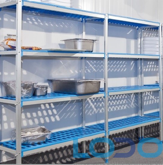 REGAŁ WOLNOSTOJĄCY EDENOX 4-półkowy, 2826x400x1750mm, (aluminiowo-polietylenowy)