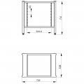 Podstawa do Evereo 600, 10 GN 1/1, H 741 mm