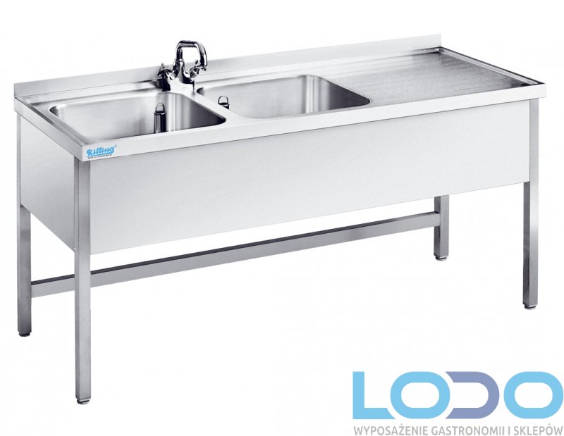 ZLEW 2-KOMOROWY RILLING 1900x700x850mm