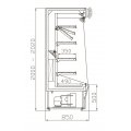 REGAŁ CHŁODNICZY RCh-3 SYRIUSZ  wym.2000x850mm pow.3,8mkw