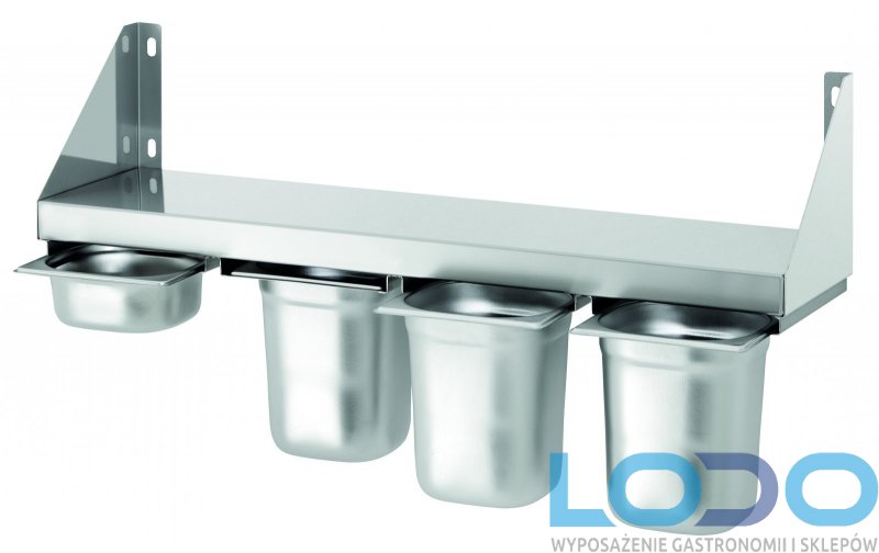 Półka na przyprawy Bartscher 4x1/6GN