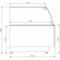 LADA CUKIERNICZA NEUTRALNA C-1 CARMELLA 945X850X1370mm