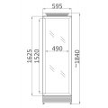 SZAFA CHŁODNICZA PRZESZKLONA MAWI USS 374 DTK wym.595X640X1840mm