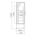 SZAFA CHŁODNICZA PRZESZKLONA MAWI CC 635 GD (SCH 401) wym.635x630x1990mm