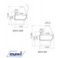 WITRYNA CHŁODNICZA Z SZYBĄ PROSTĄ MAWI WCH NN wym.2005x920x1280mm