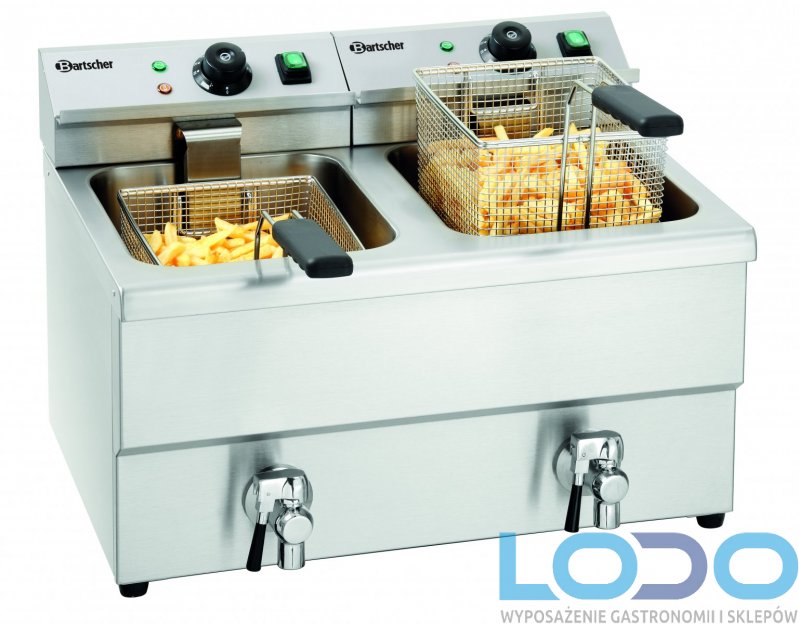 Frytownica podwójna z kranem IMBISS II, poj. 2x4l