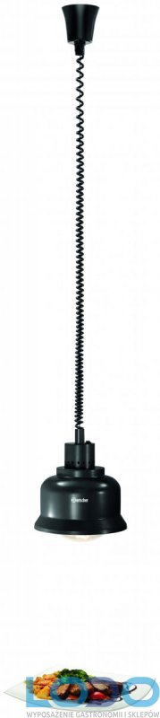 Lampa grzewcza Bartscher IWL250D SW- czarny mat