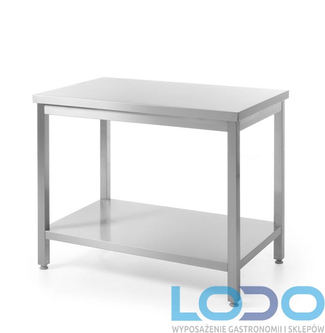 Stół centralny z półką skręcany HENDI 800x700x850mm