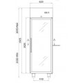 SZAFA MROŹNICZA BOLARUS GASTRO F500 wym.620x860x2020mm