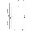 SZAFA MROŹNICZA BOLARUS GASTRO F700 wym.720x860x2020mm