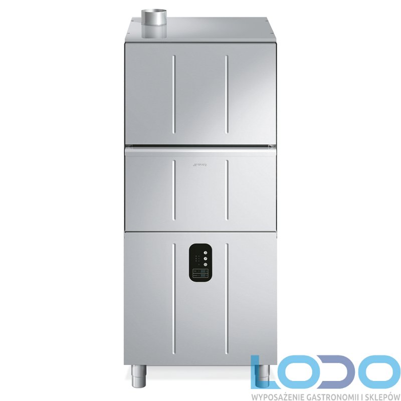 ZMYWARKA KAPTUROWA DO NACZYŃ 570x570mm Z POMPĄ PŁUKANIA SMEG UW5757D 9kW