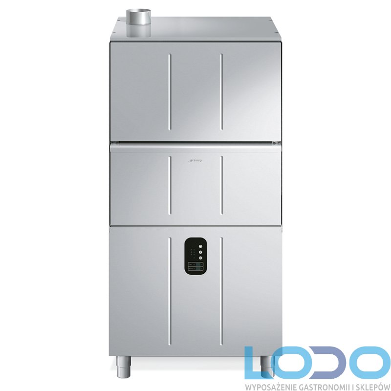 ZMYWARKA KAPTUROWA DO NACZYŃ 600x700mm Z POMPĄ PŁUKANIA SMEG UW6070D 12,7kW