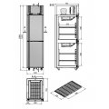 Szafa chłodnicza laboratoryjna dwukomorowa, dwuagregatowa Bolarus SLC/SLC 300, wym. 540x751x1994 mm, poj. 2x150L