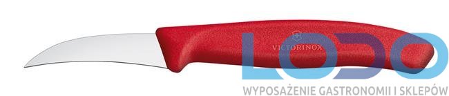 Nóż do jarzyn, zagięty czerwony