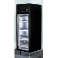 SZAFA CHŁODNICZA PRZESZKLONA CZARNA RILLING AHK MN065S 0V1 695x810x2020mm, 1,7 kWh/24h