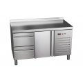 Stół chłodniczy z szufladami Asber Essenzial Line ETP-7-135-12 HC SB40 poj. 274 l wym. 1342x700x850 mm