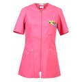Bluza kucharska damska na zamek różowa/ kolorowe owoce Lodo