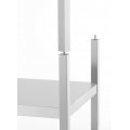 Regał skręcany 5-półkowy, pakowany w karton, nogi składane, HENDI, 900x450x(H)1800mm