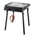 Xantos Black Grill gazowy, HENDI, czarny, 9,5kW, 770x710x(H)870mm