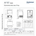 Wytwornica lodu AF 87 Scotsman- max 70 kg