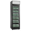 Szafa chłodnicza przeszklona RQ419-BLACK| 388l | czarna (SD420BE) wym. 577x605x1978