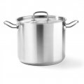 Garnek wysoki Kitchen Line Hendi z pokrywką poj. 32 l ⌀360(H)320 dno kapsułowe