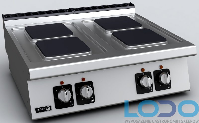 Kuchnia elektryczna C-E740Q ,kwadratowa płyta grzewcza ,10,4 kW ,800x730x290 mm