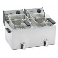 Frytownica podwójna ROLLER GRILL / 2x8 litrów z kranem 230V