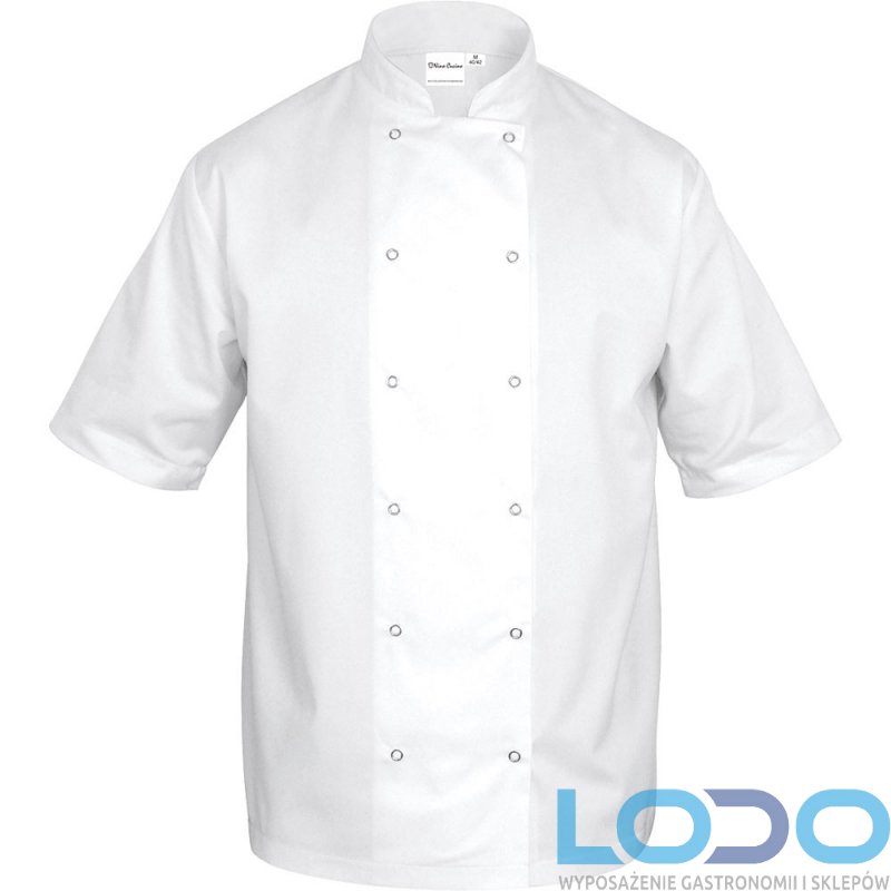 Bluza kucharska biała krótki rękaw S unisex Nino cucino