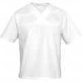 Bluza w serek biała krótki rękaw XL unisex Nino cucino