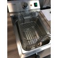 Frytownica manualna z kranem spustowym  HENDI, Profi Line, 8L, szary, 230V/3500W, 305x515x(H)354mm