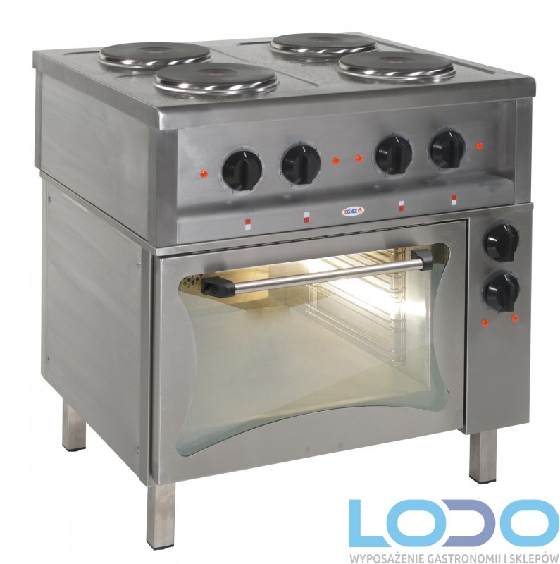 TRZON ELEKTRYCZNY 4-PŁYTOWY Z PIEKARNIKIEM ELEKTRYCZNYM EGAZ KE 47/PKE-1