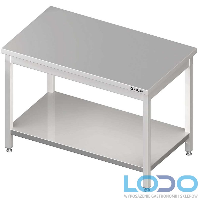 STÓŁ CENTRALNY Z PÓŁKĄ SKRĘCANY STALGAST 1000/700/850 mm