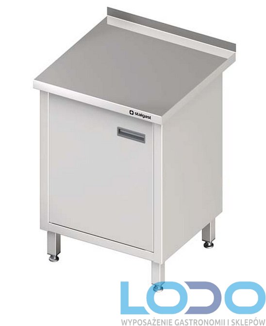 STÓŁ PRZYŚCIENNY Z DRZWIAMI SKRZYDŁOWYMI STALGAST 500/700/850mm