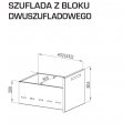 STOŁY PRZYŚCIENNE Z BLOKIEM DWÓCH SZUFLAD I DRZWIAMI SKRZYDŁOWYMI STALGAST 800/700/850mm