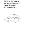 STÓŁ PRZYŚCIENNY Z TRZEMA SZUFLADAMI I BLATEM STALGAST 800/700/850mm