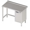 STÓŁ PRZYŚCIENNY Z SZAFKĄ BEZ PÓŁKI STALGAST 1600/700/850mm