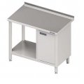 STÓŁ PRZYŚCIENNY Z SZAFKĄ I PÓŁKĄ STALGAST 1400/700/850mm